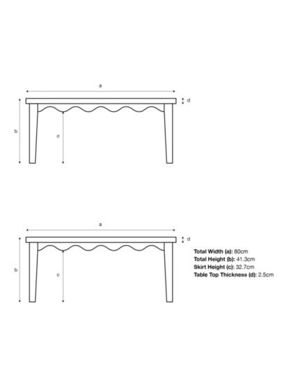 Square Coffee Table, 80cm, (Acacia Wood), Natural