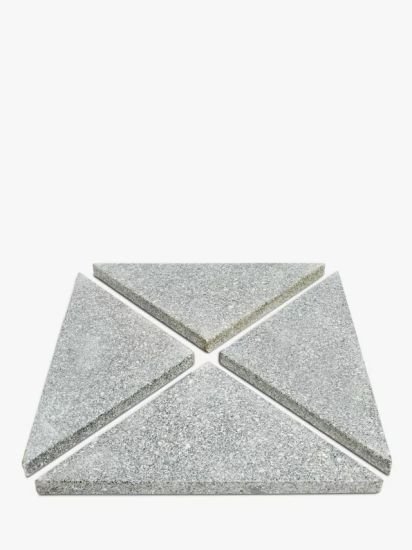 Granite Slabs Parasol Base Weight, 60kg, Pack of 4, Grey