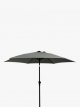 Aluminium Wind-Up Parasol, 2.7m, Grey
