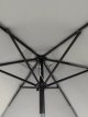 Aluminium Wind-Up Parasol, 2.7m, Grey