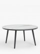 Basket Round Garden Dining Table, 150cm, Grey/Anthracite