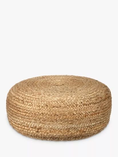Jute cushion, natural